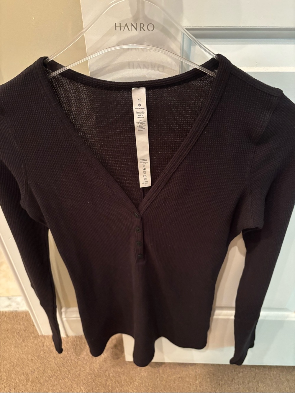 Lululemon Waffle Knit Henley